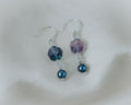 Flower fluorite earrings