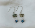 Butterfly labradorite earrings
